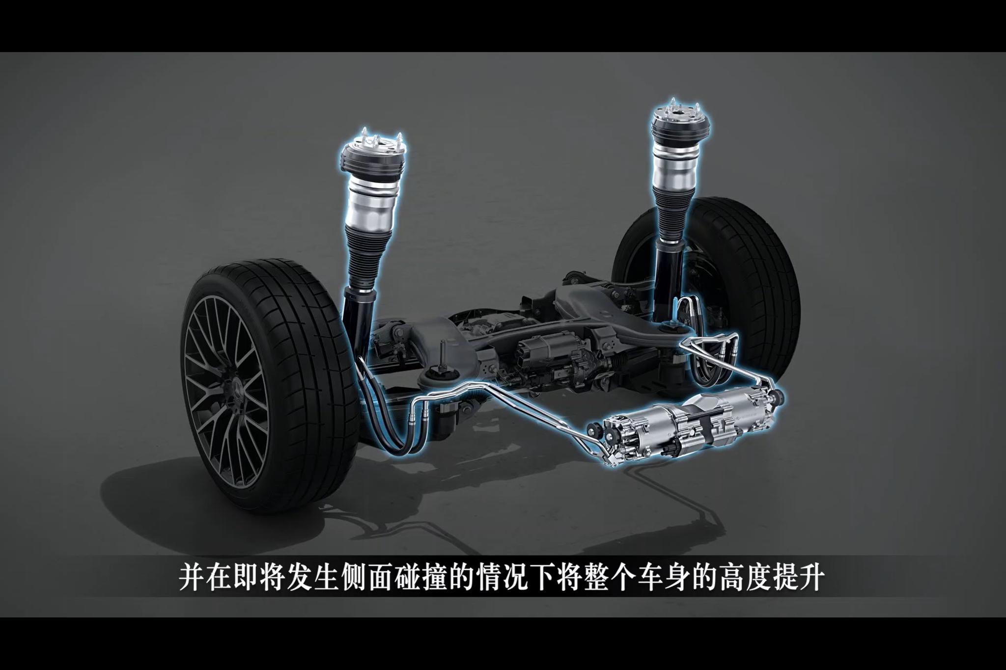 奔驰全新S级再曝黑科技：拥有大角度后轮转向与后排气囊